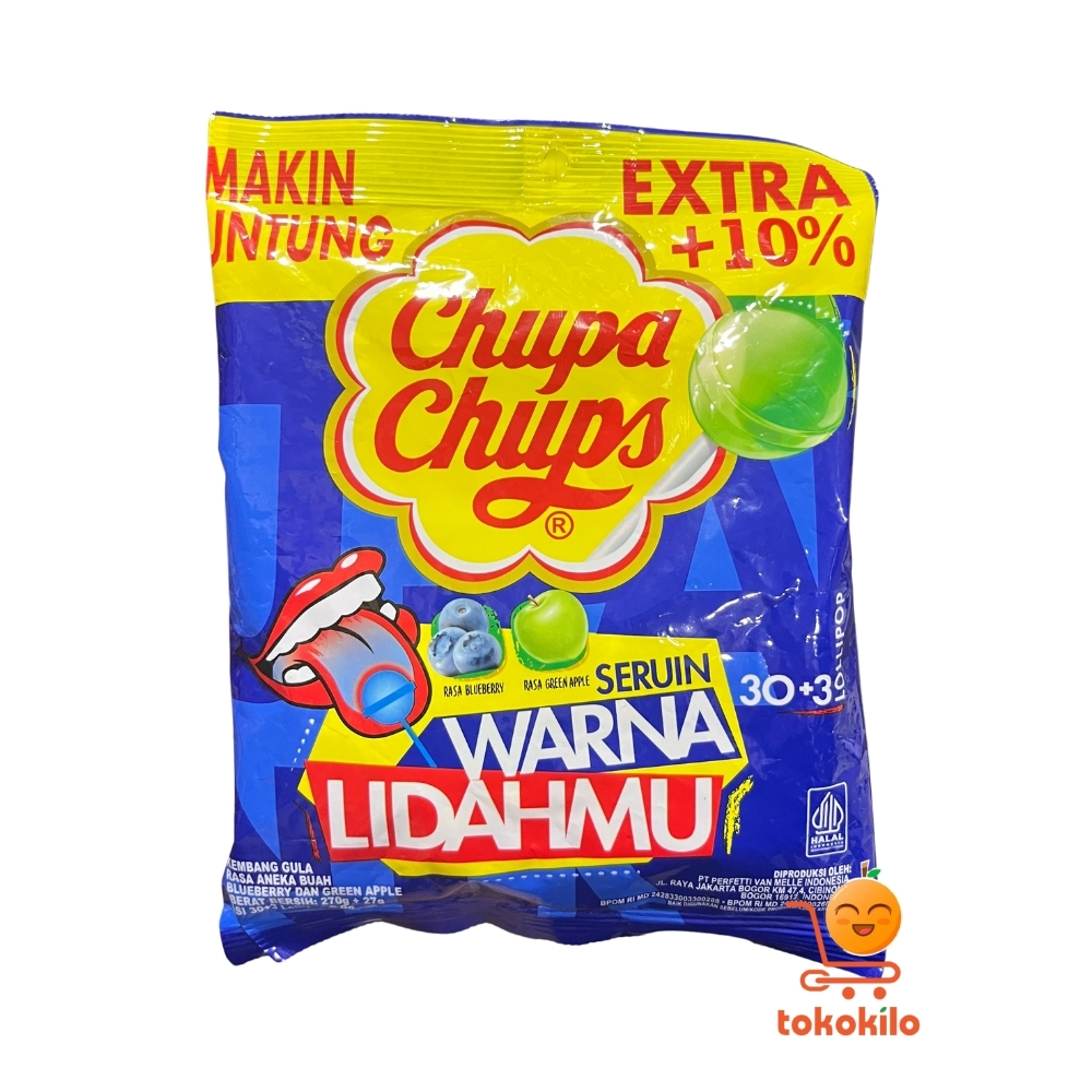 Chupa Chups Seruin Warna Lidahmu (30+3pcs) 9gr