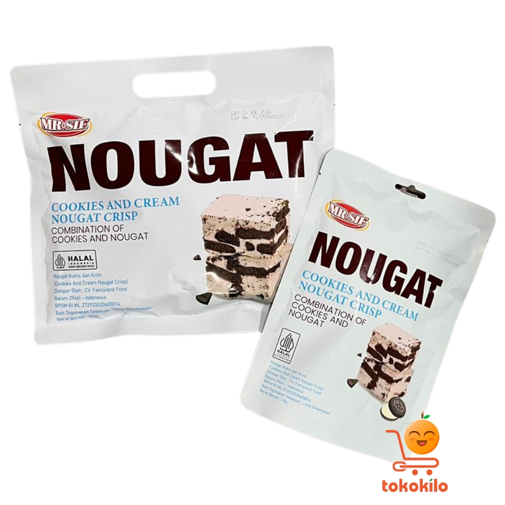 Mr. Sif Nougat Cookies and Cream 70gr, 150gr