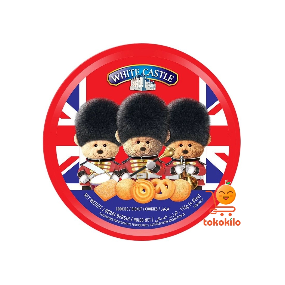 White Castle Butter Cookies Teddy Bear 114gr