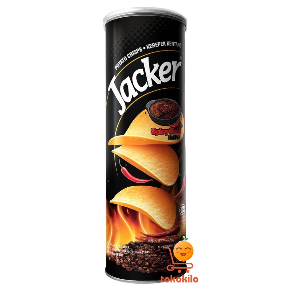 Jacker Potato Crisps rasa Spicy Mala Hotpot 150gr