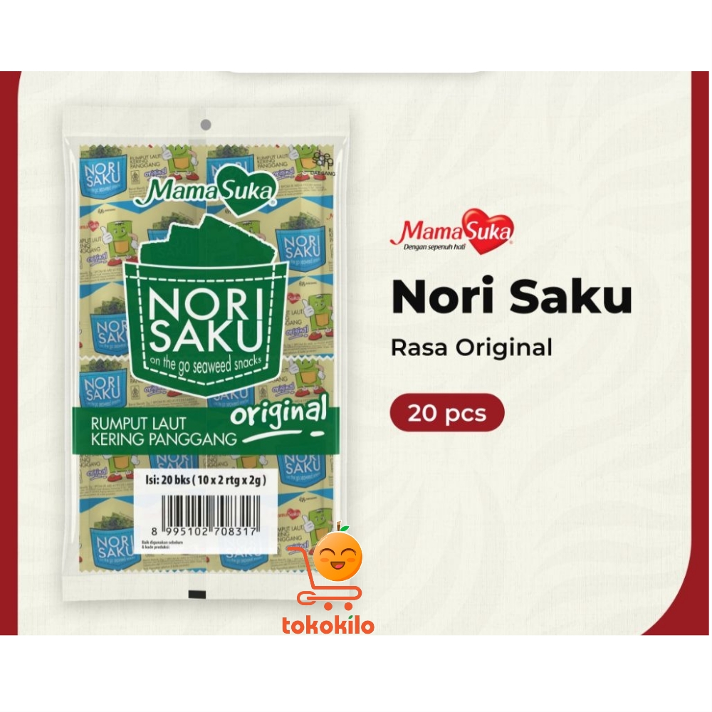 MamaSuka Nori Saku rasa Original 1,5gr